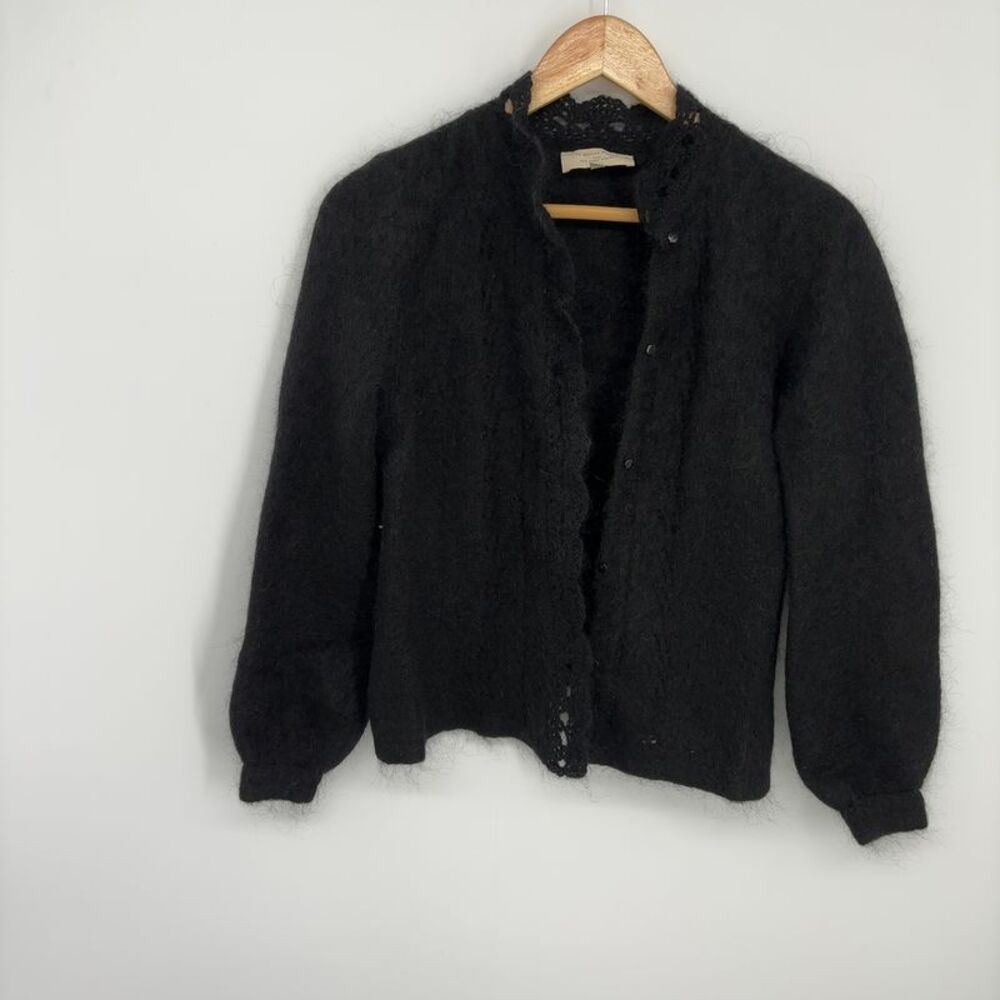 Sezane Merino Wool Blend Cardigan Sweater